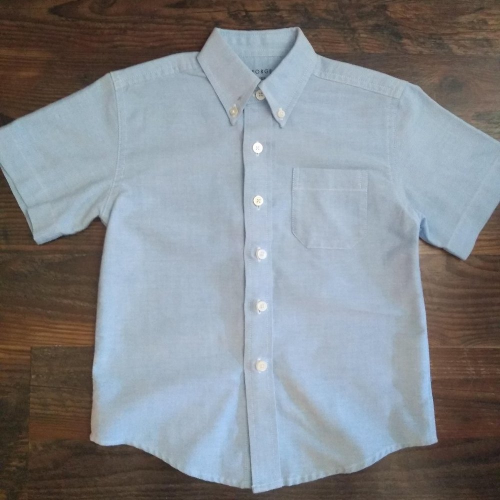 Kids Short Sleeve Button Down Shirt